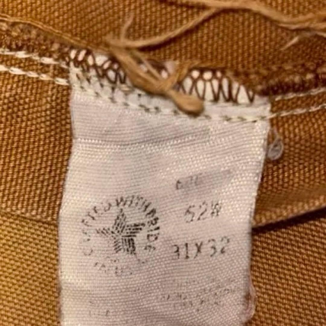 美品　90s 星タグ　Carhartt ダブルニー　USA製　31×32