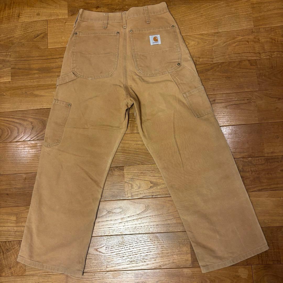 美品　90s 星タグ　Carhartt ダブルニー　USA製　31×32