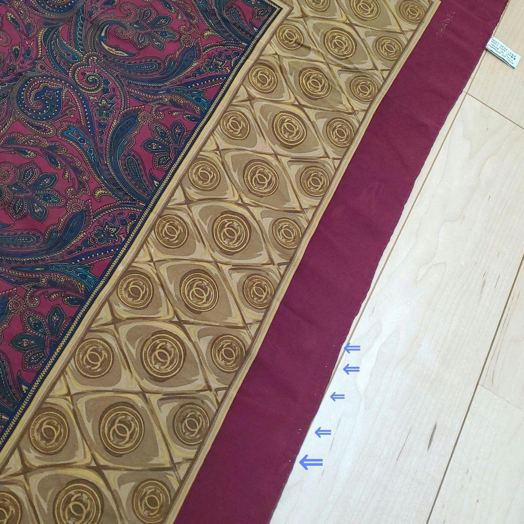 シャネル スカーフ ペイズリー・ロンバスプレート柄 ヴィンテージ