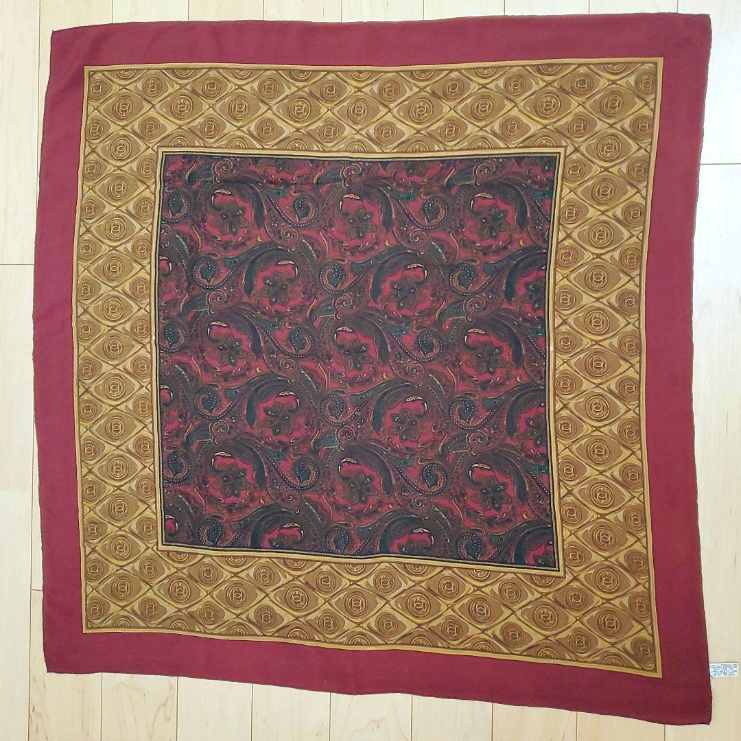 シャネル スカーフ ペイズリー・ロンバスプレート柄 ヴィンテージ