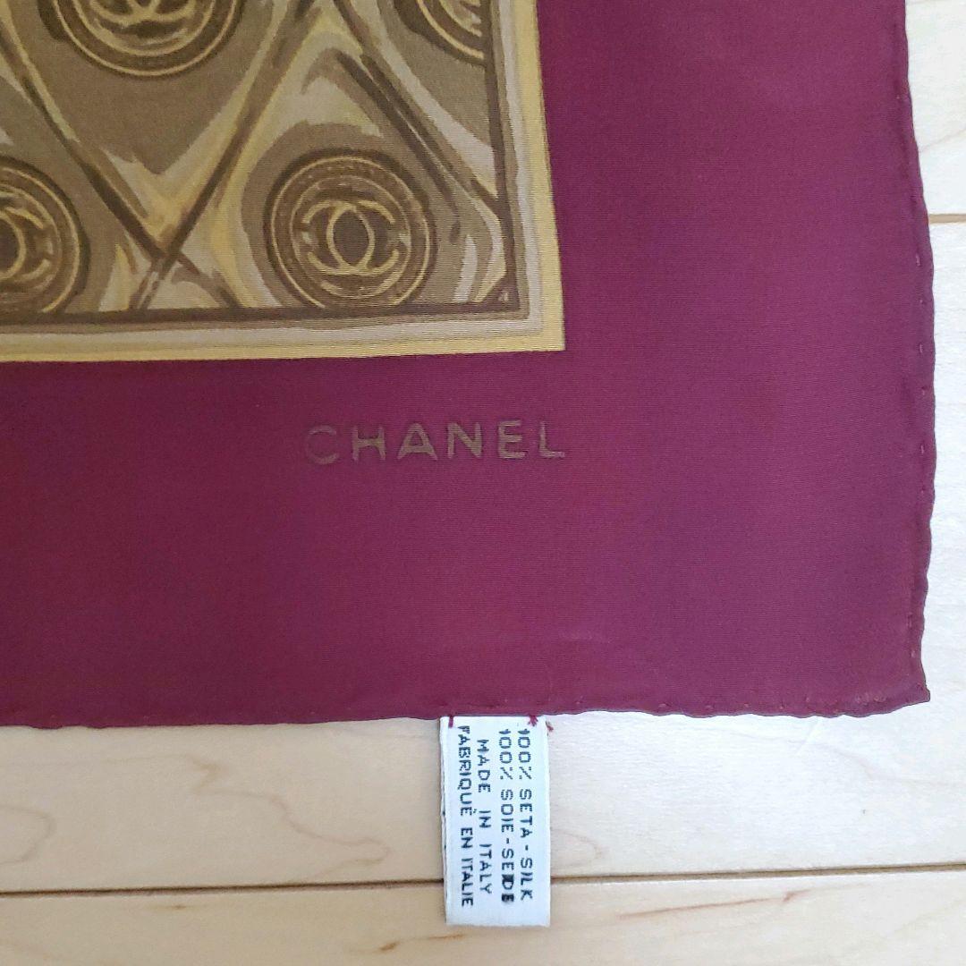 シャネル スカーフ ペイズリー・ロンバスプレート柄 ヴィンテージ