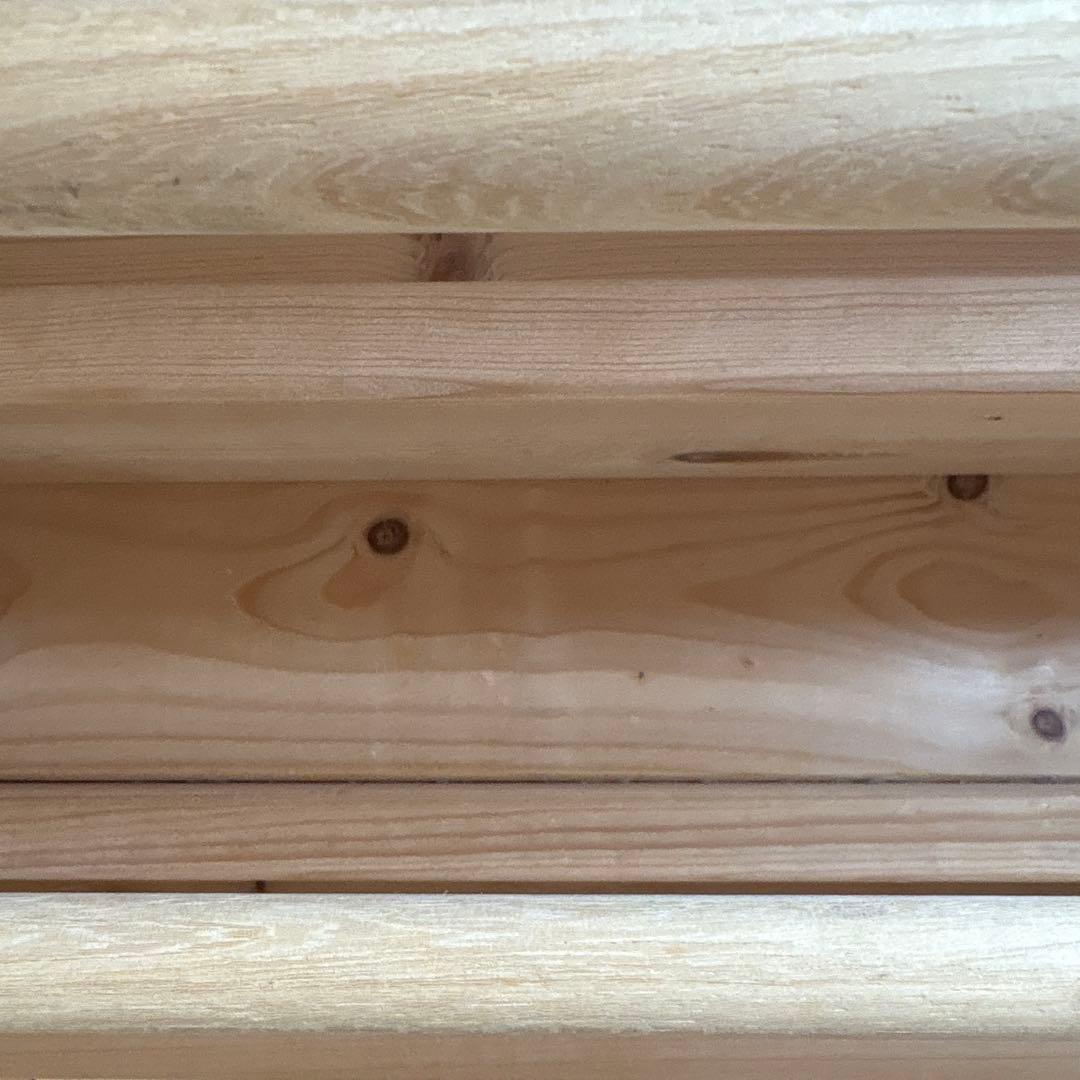 絵本ラック 薄型 壁面 無塗装 ハンドメイド MAPLEポッポ