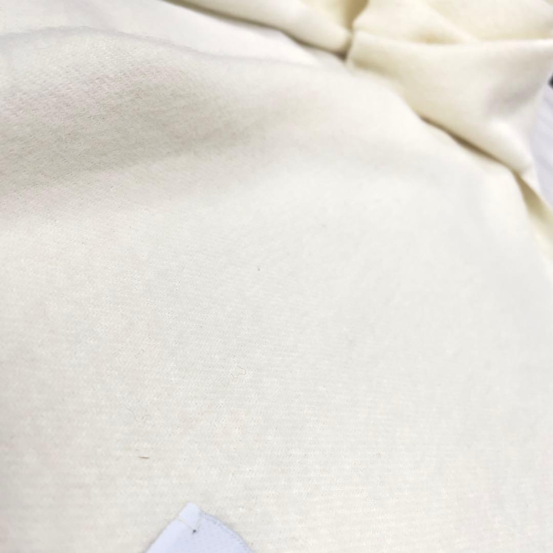 【未使用タグ付】 イノウエブラザーズ アルパカ100% マフラー ホワイト