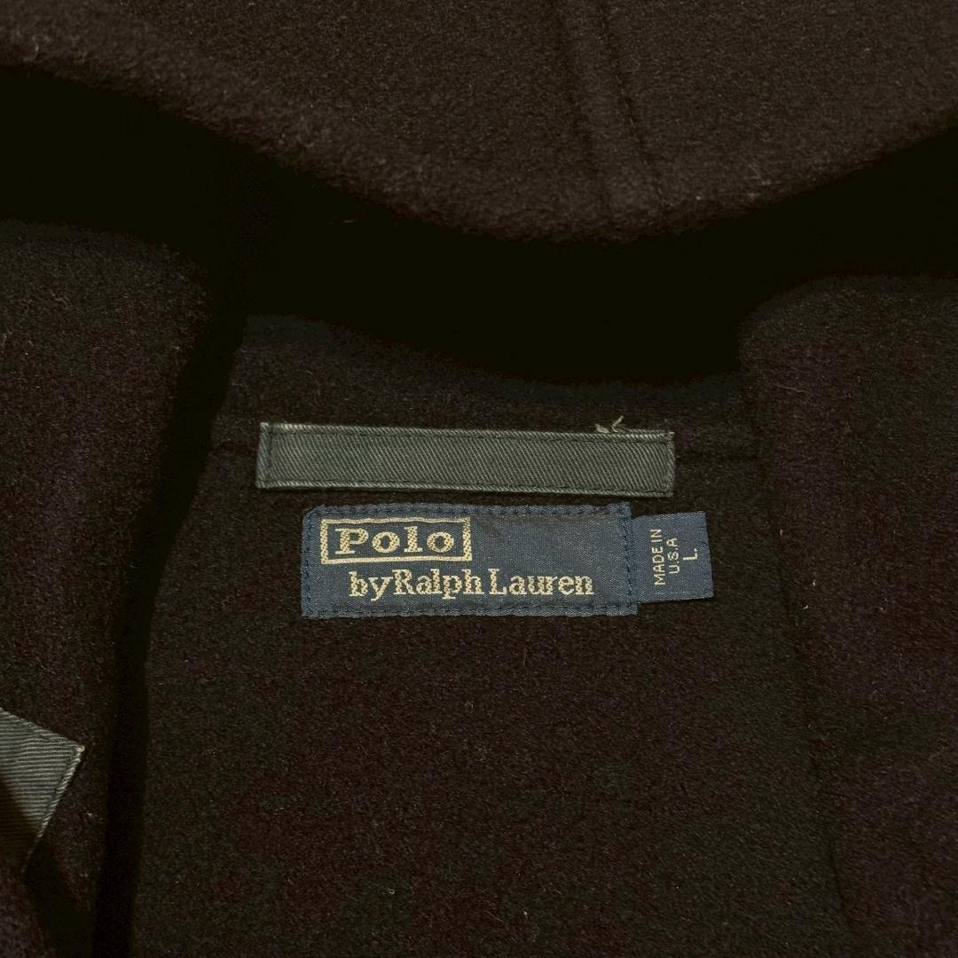 90s USA製 Ralph Lauren ダッフルコート 紺 L DM1469
