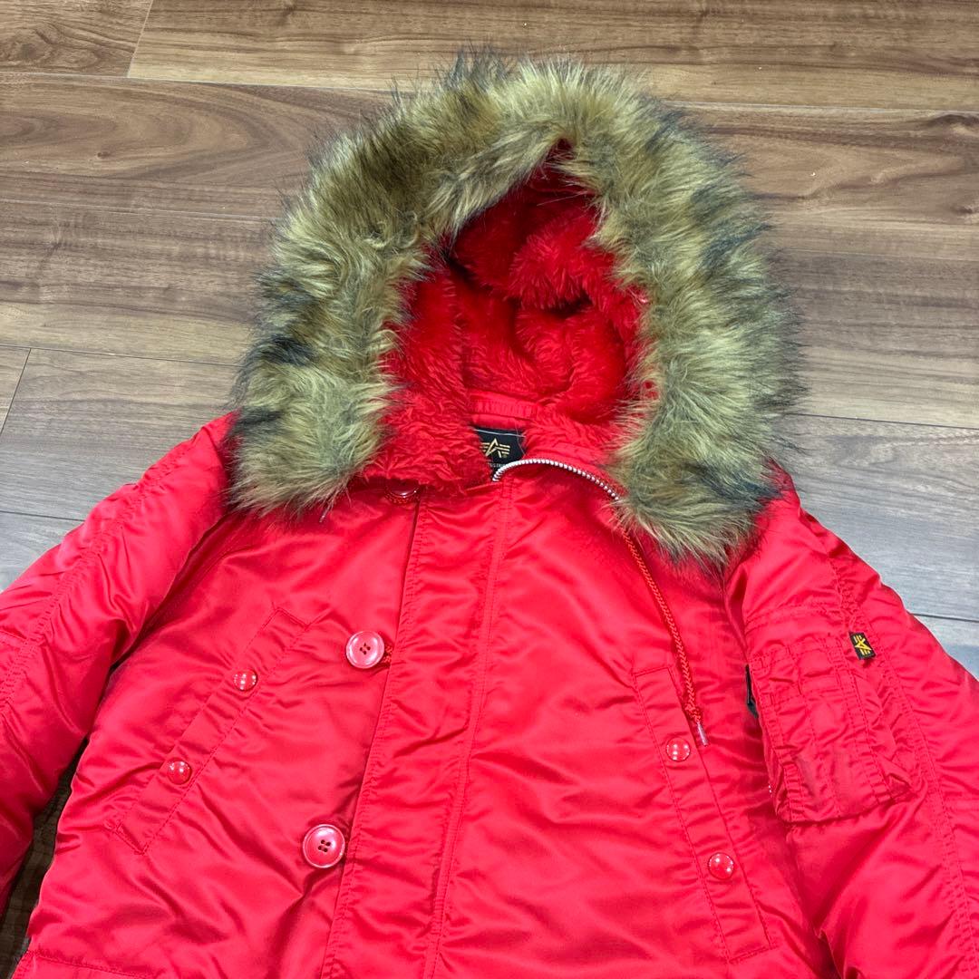 アルファ N-3B レッド Mサイズ レアカラー