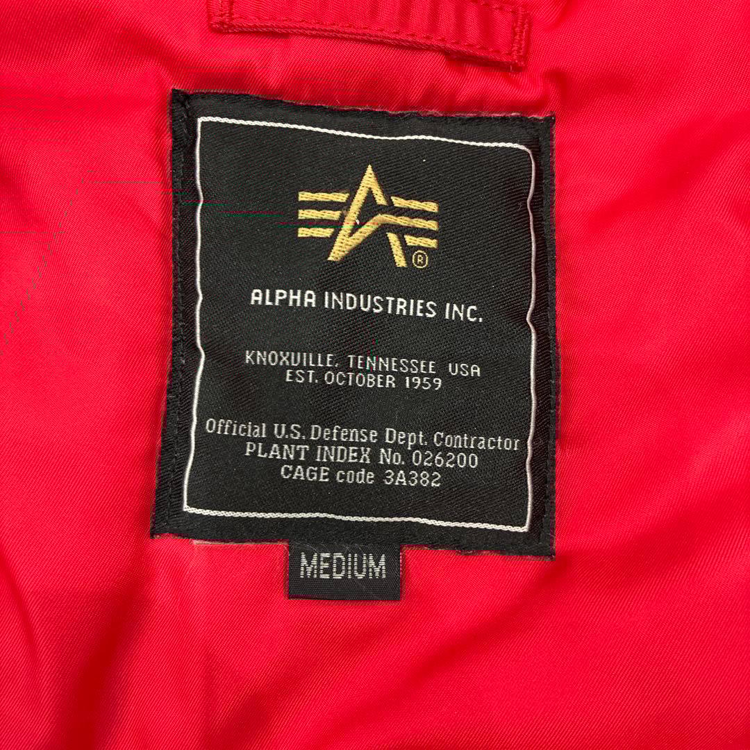 アルファ N-3B レッド Mサイズ レアカラー