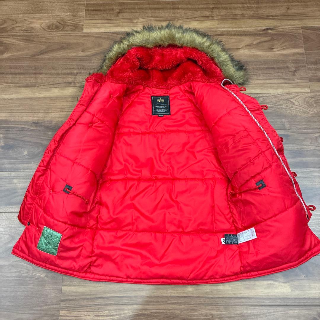 アルファ N-3B レッド Mサイズ レアカラー