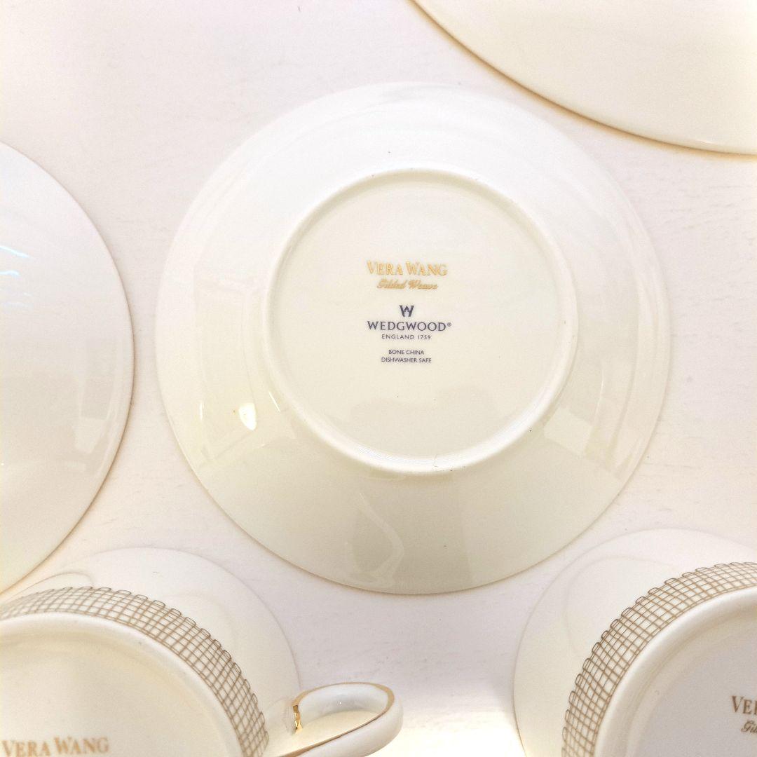 陶磁器 食器セット ゴールド縁取り