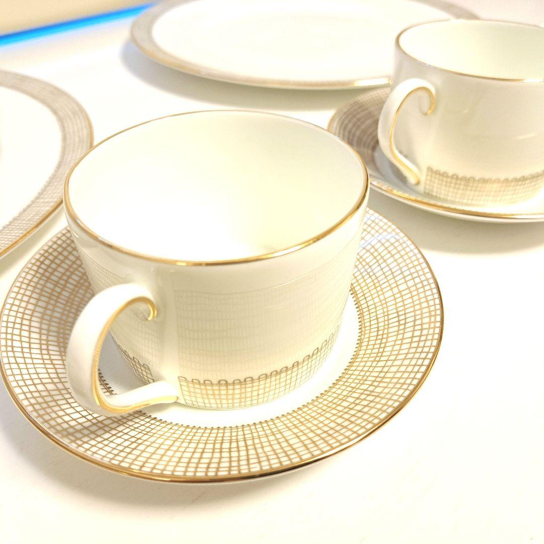 陶磁器 食器セット ゴールド縁取り