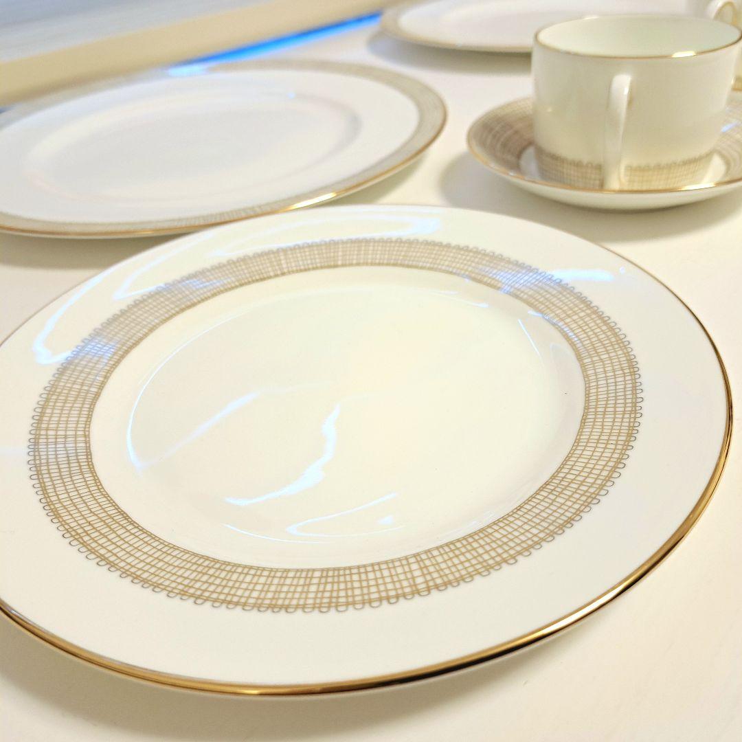陶磁器 食器セット ゴールド縁取り