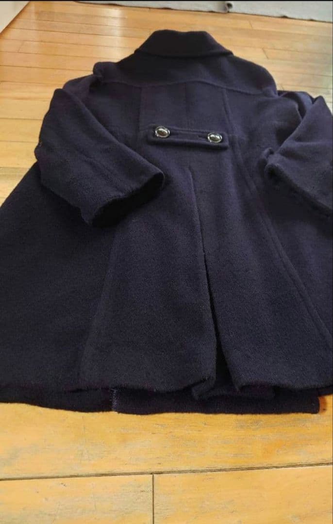 そらまめおまめこ様 上質　ポンポネット　ウール&カシミアコート　150センチ