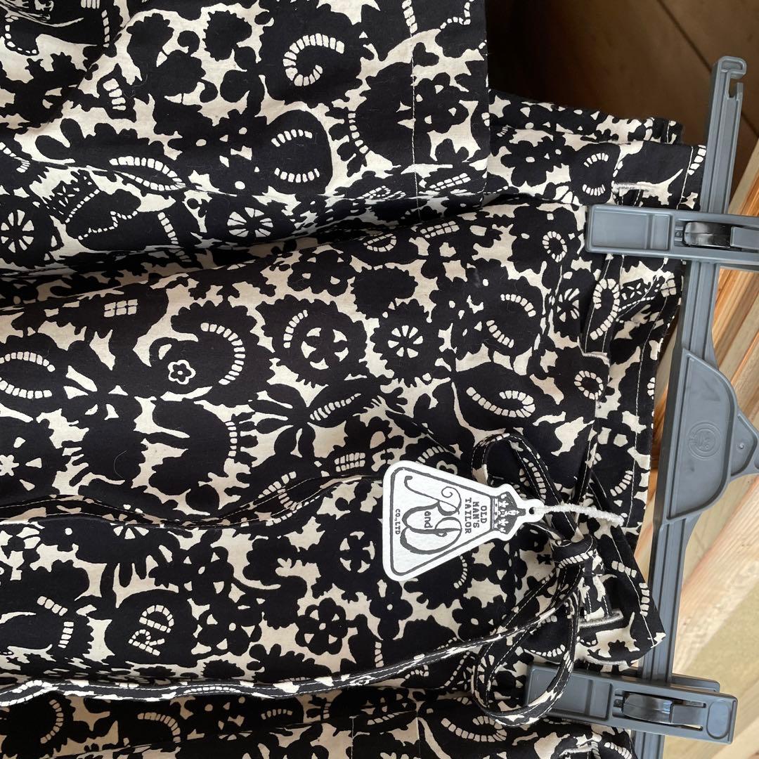 オールドマンズテーラー モノトリックプリントストリングスカート