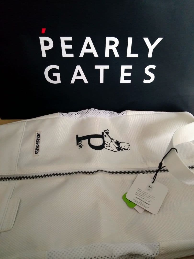 PEARLY GATES プーさん シューズバッグ　ホワイト