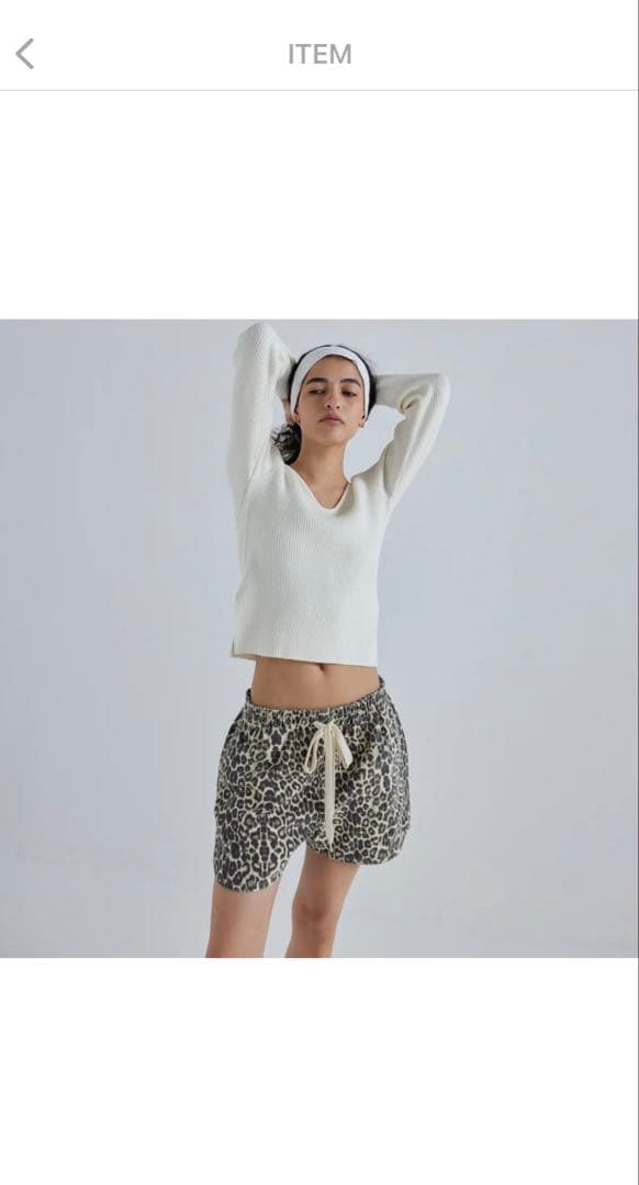 SeaRoomLynn ライトCanvasギャザーショートパンツ M