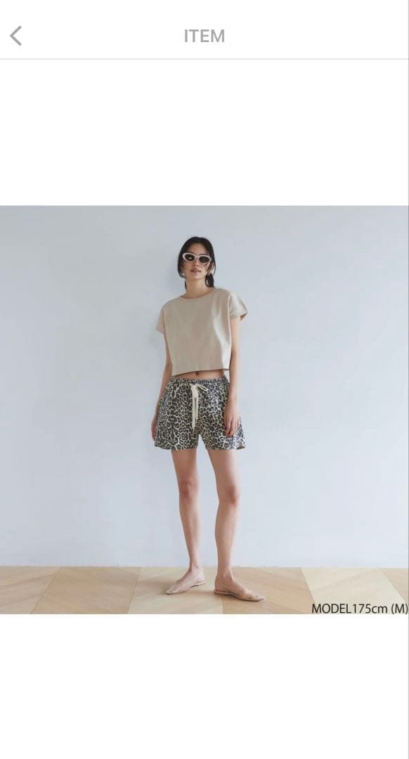 SeaRoomLynn ライトCanvasギャザーショートパンツ M