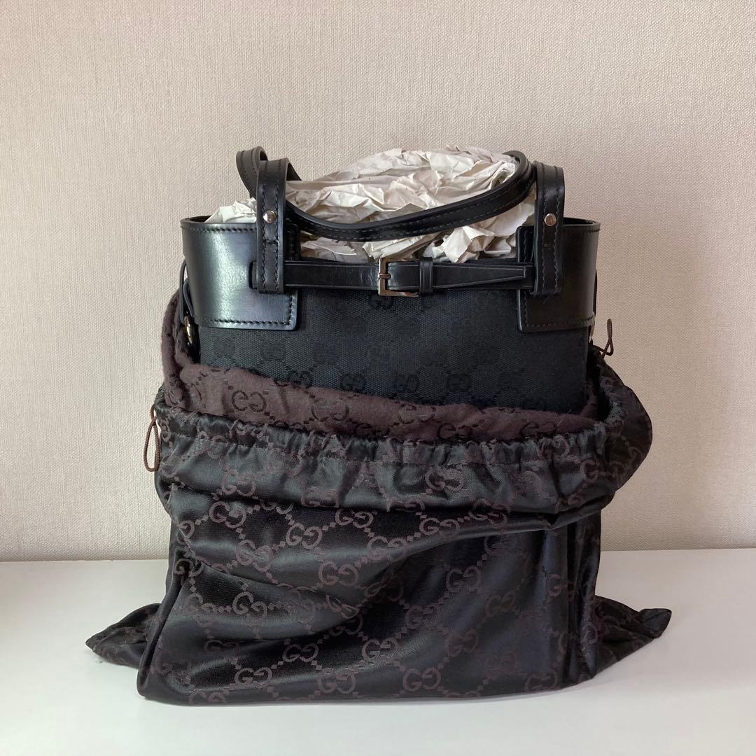 新品未使用　GUCCI GGキャンバス ジャッキー トートバッグ／海外直営店購入