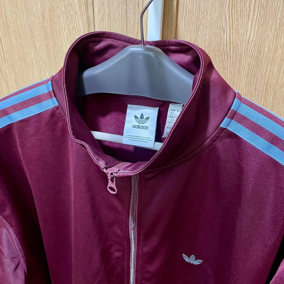 【超美品】廃盤品 希少 XLサイズ adidas トラックジャケット マルーン