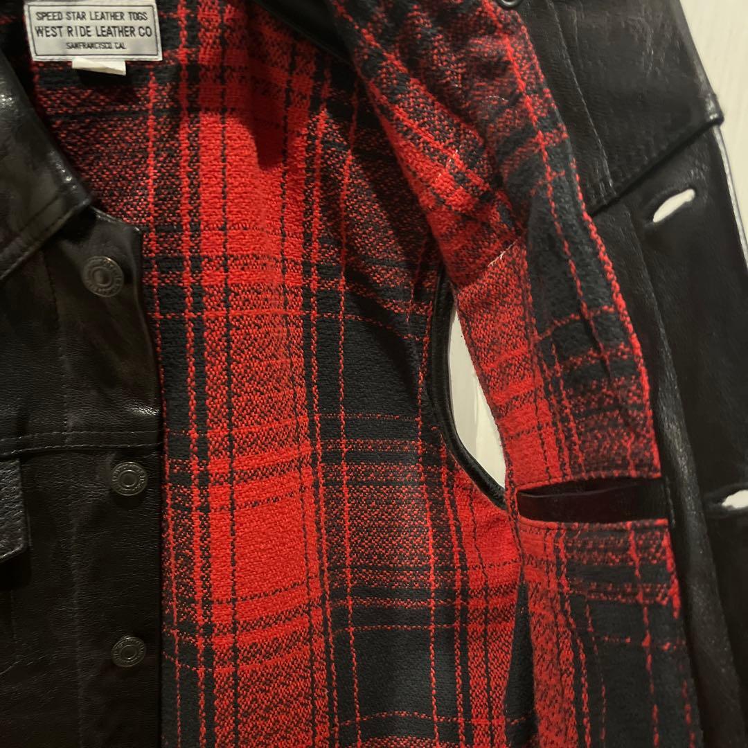 大特価！ウエストライド　レザーベスト　ディーンベスト