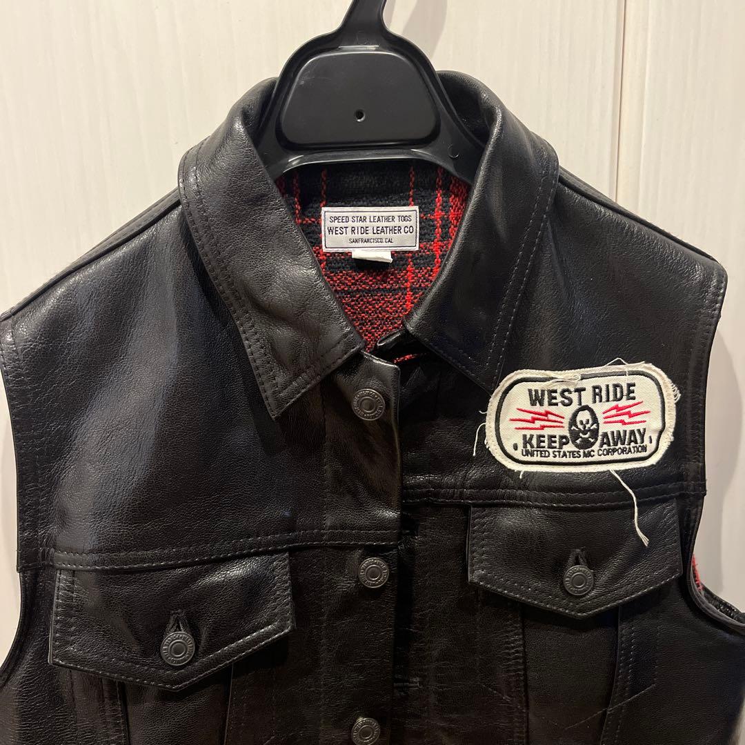 大特価！ウエストライド　レザーベスト　ディーンベスト