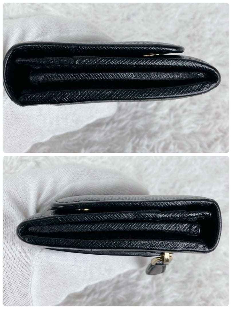 美品✨プラダ 長財布 サフィアーノレザー 1MH132 ゴールド金具 本革 黒