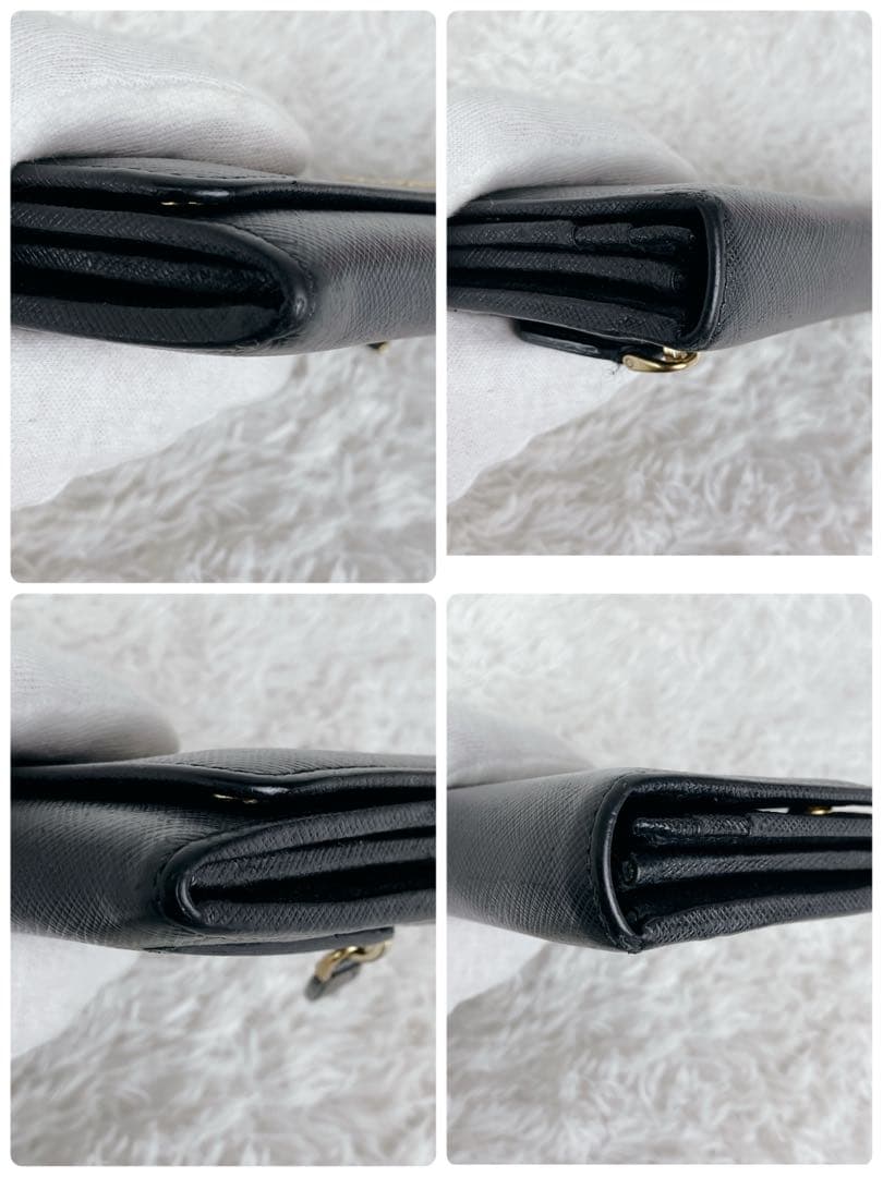 美品✨プラダ 長財布 サフィアーノレザー 1MH132 ゴールド金具 本革 黒