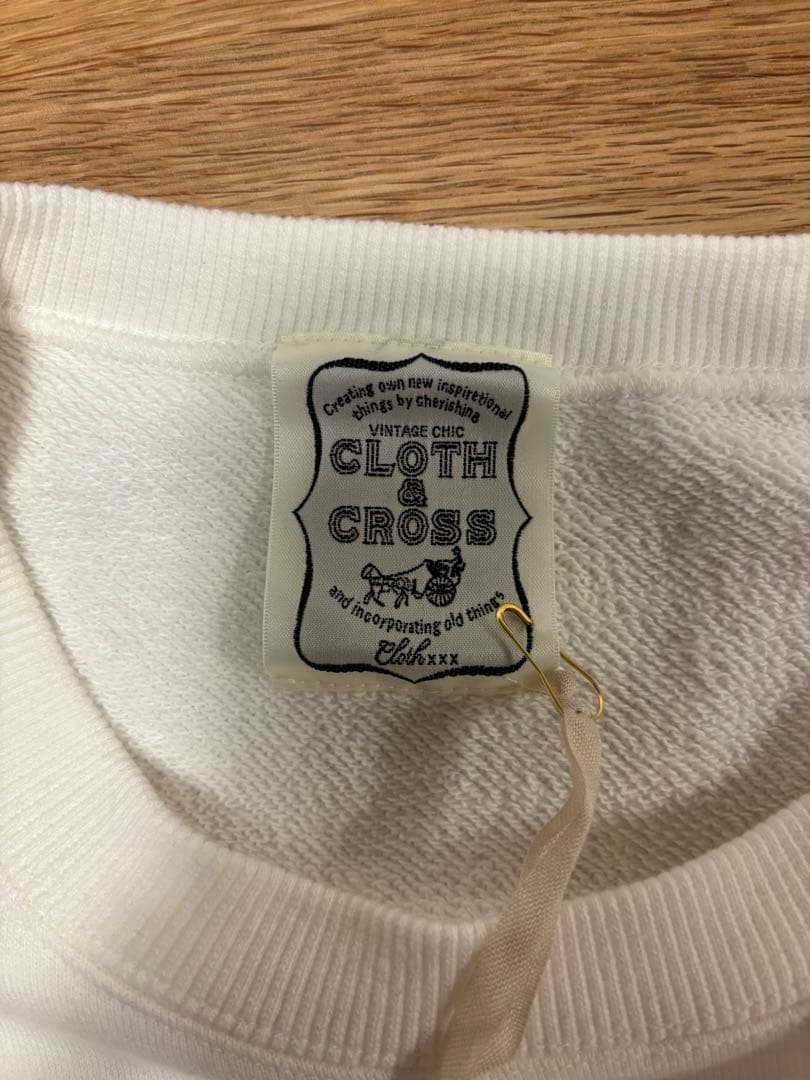 最終値下げ　新品・タグ付き クロス&クロス Basicアップリケ刺繍トレーナー