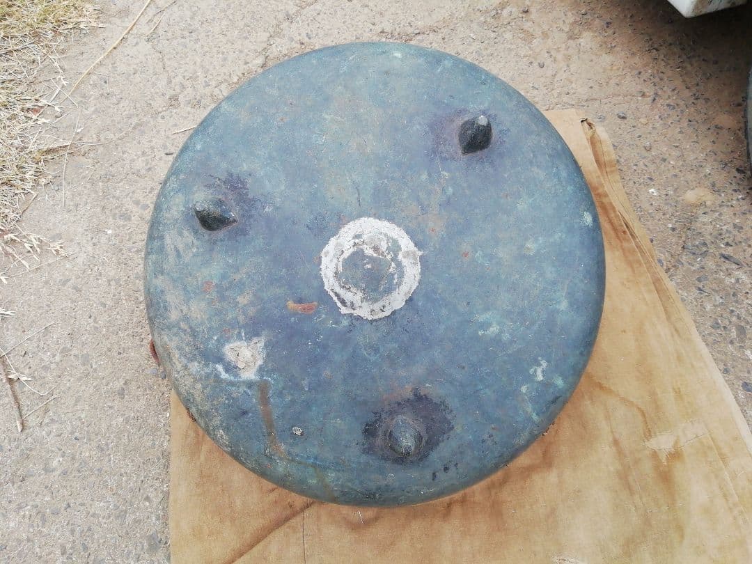 ♪昔の大鍋 砲金、銅、ブロンズ　6.8k 　鰹浜茹でで使用　在銘