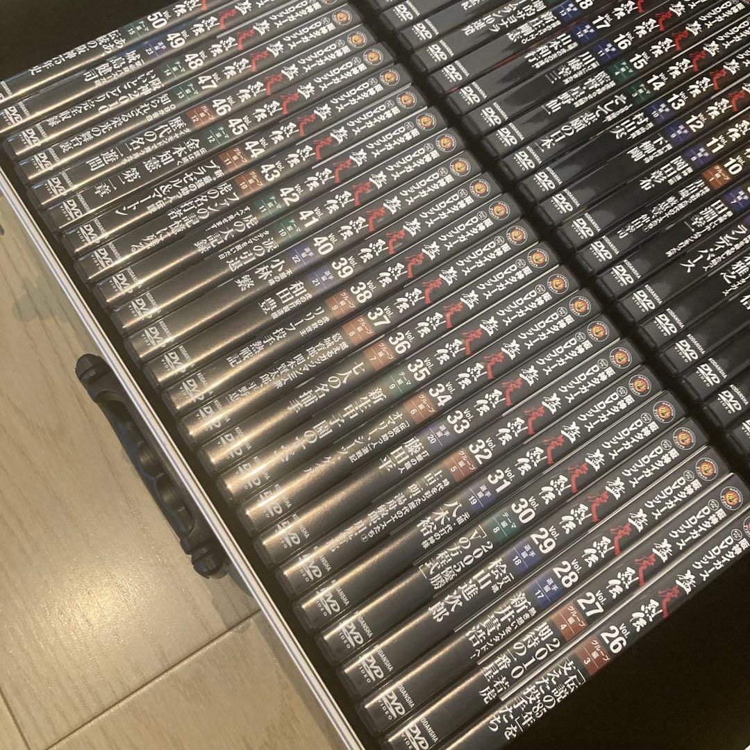 美品 阪神タイガース 猛虎列伝 メモリアルDVD 全50巻セット アルミケース付