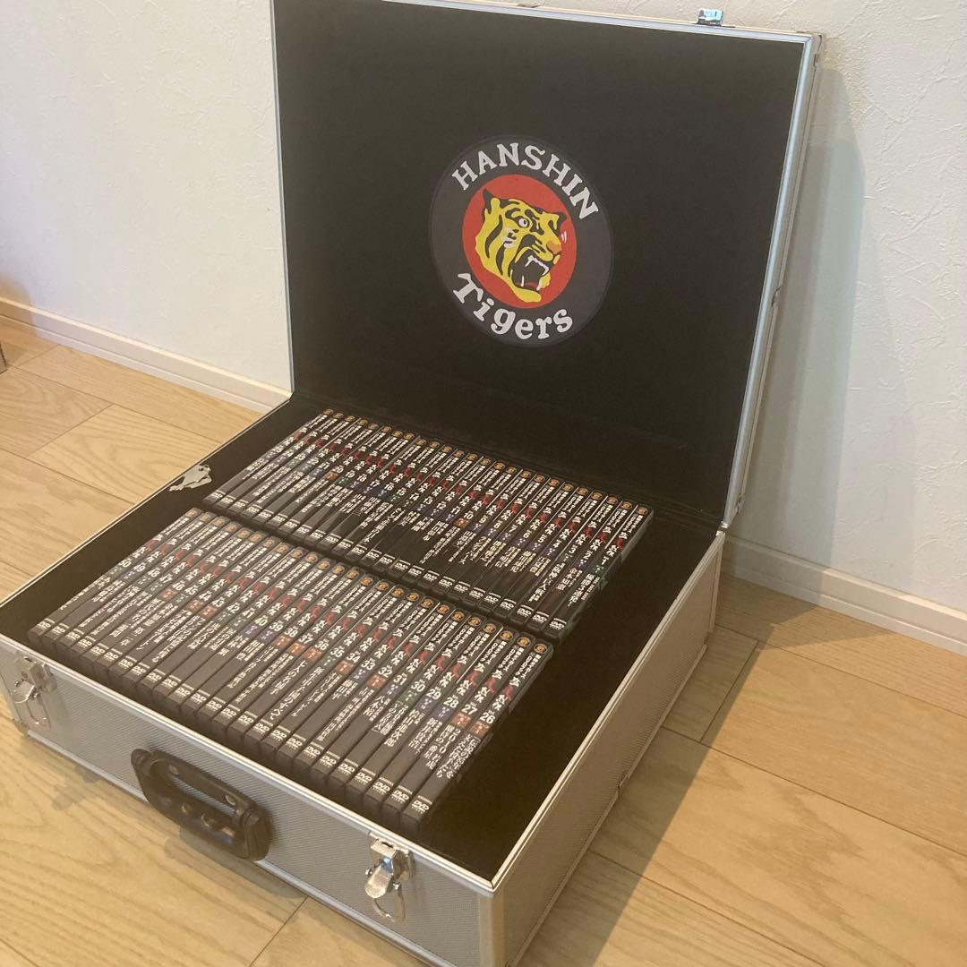 美品 阪神タイガース 猛虎列伝 メモリアルDVD 全50巻セット アルミケース付