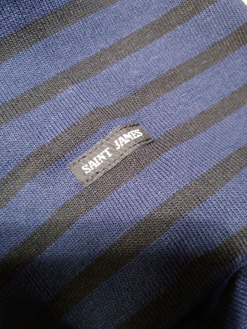 未使用！25年秋冬モデル！セントジェームス！ウェッソン！ネイビー系×黒！Ｔ６