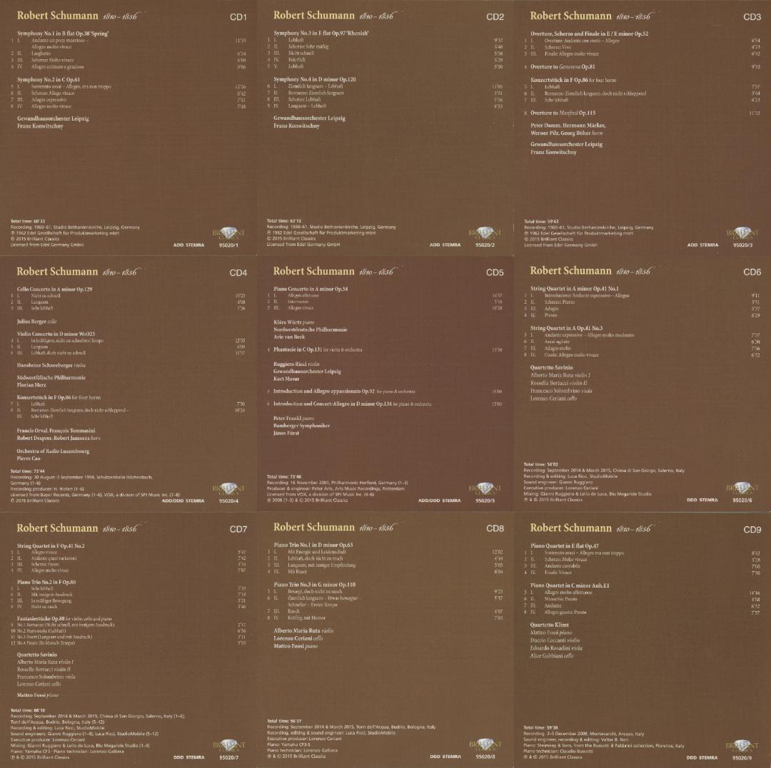 シューマン・エディション（ブリリアント・レーベル）45枚組