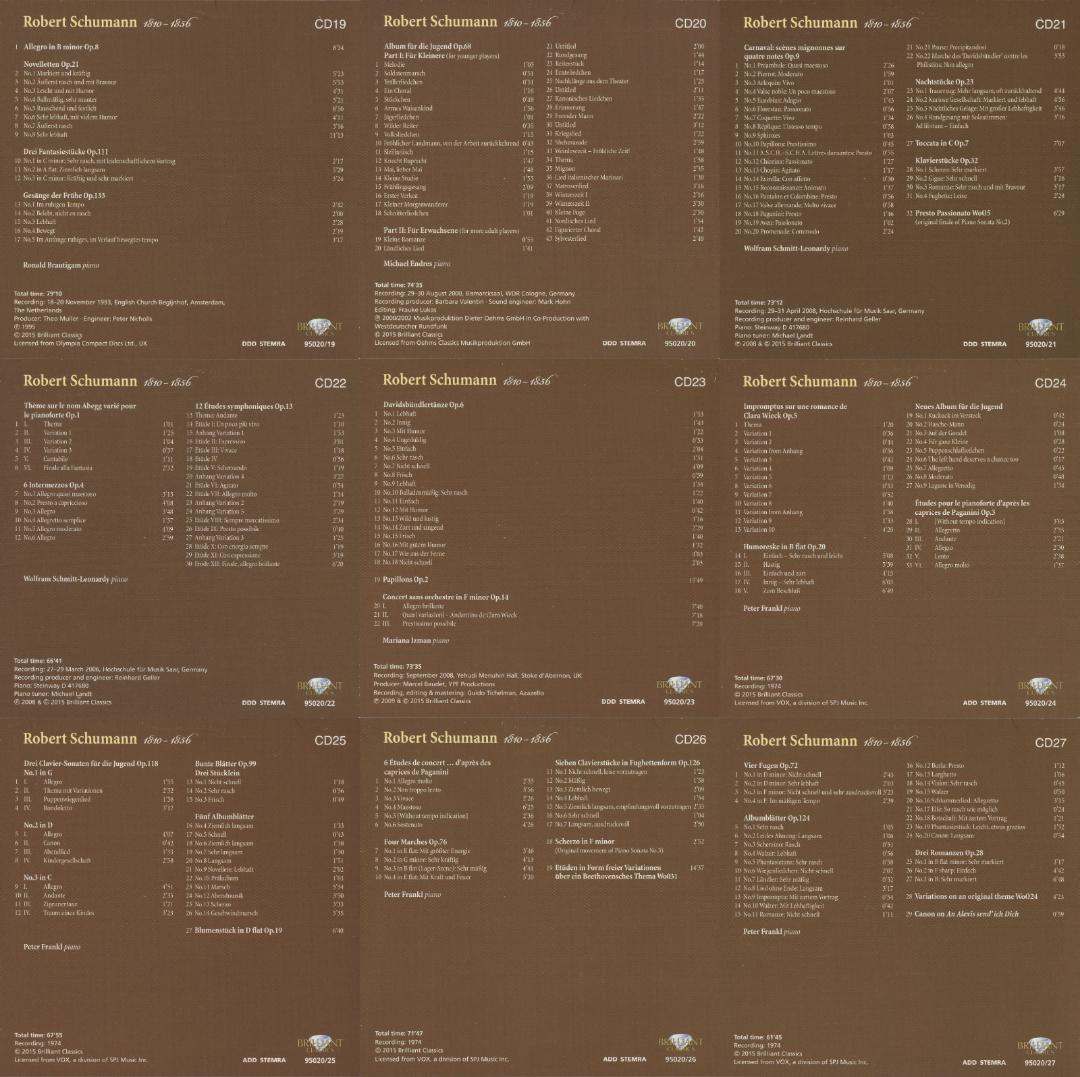 シューマン・エディション（ブリリアント・レーベル）45枚組