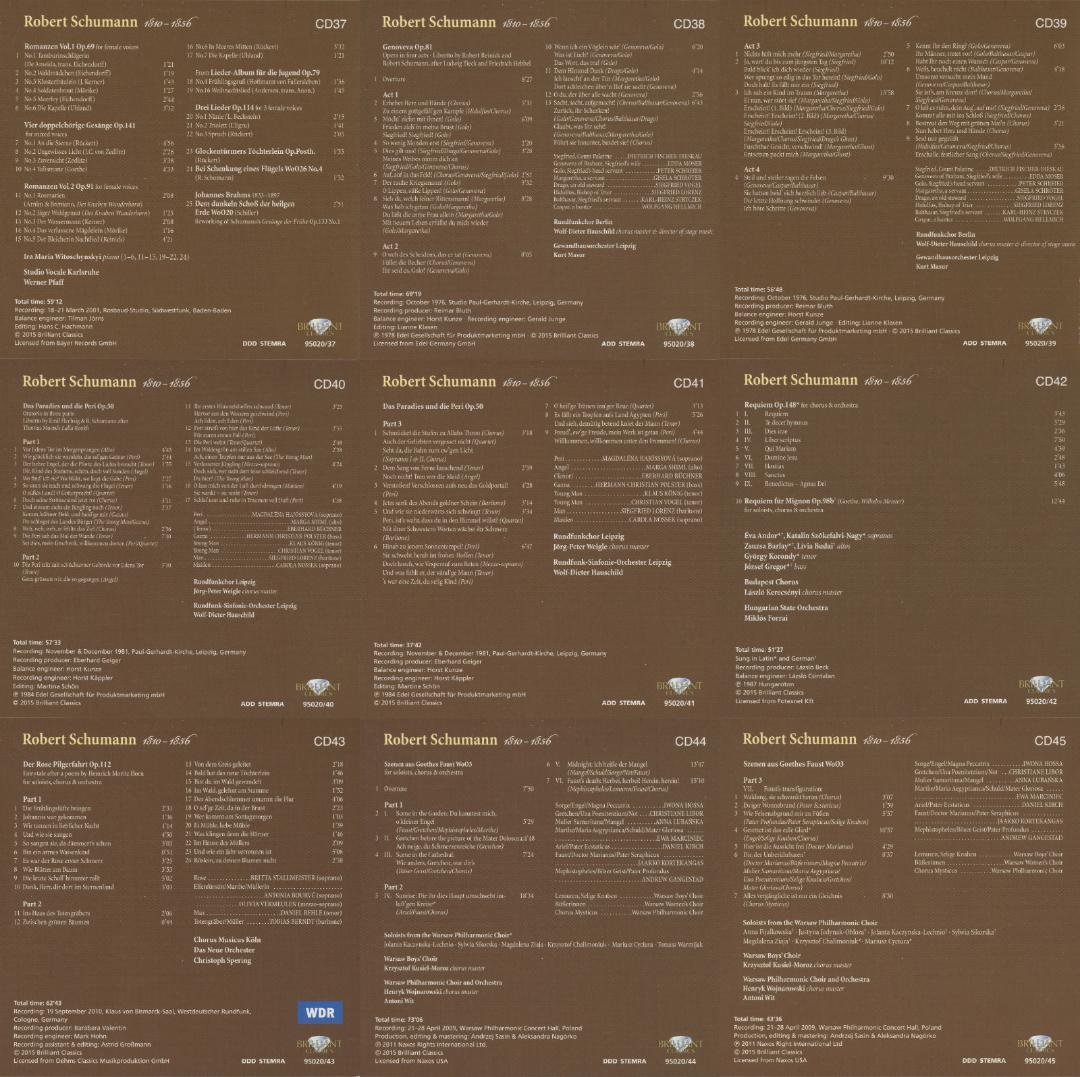 シューマン・エディション（ブリリアント・レーベル）45枚組