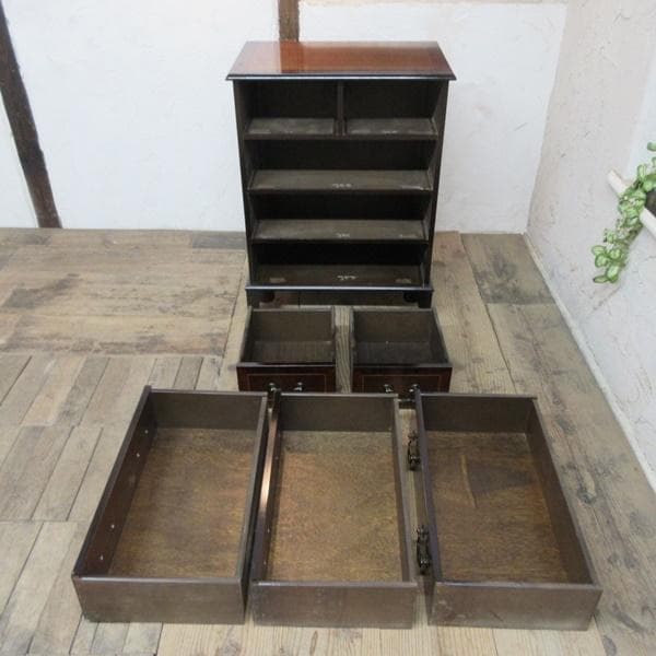 イギリス アンティーク 家具 チェスト 4段引き出し 店舗什器 収納 6815d