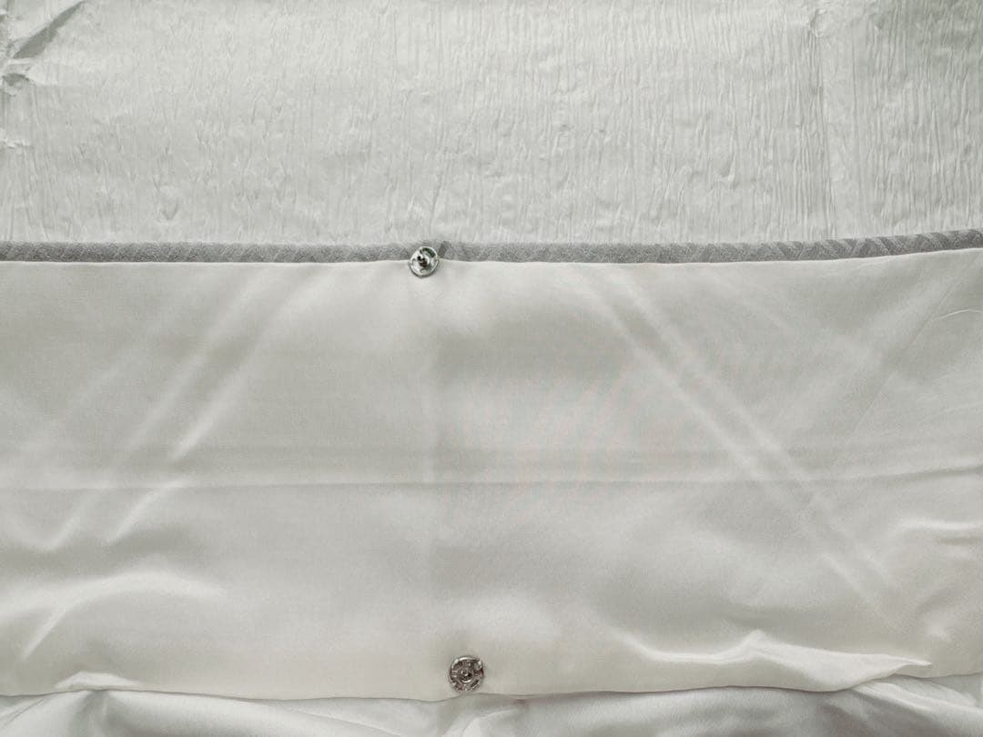 【未使用　しつけ糸付き】　正絹　訪問着　絞り　刺繍　ラベンダーグレー