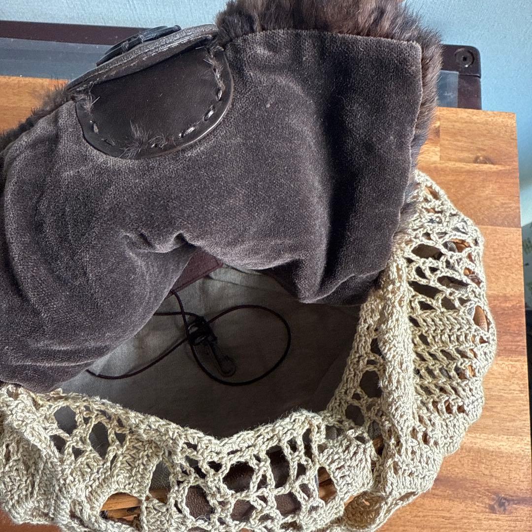 エバゴス ebagos レース　カゴバッグ