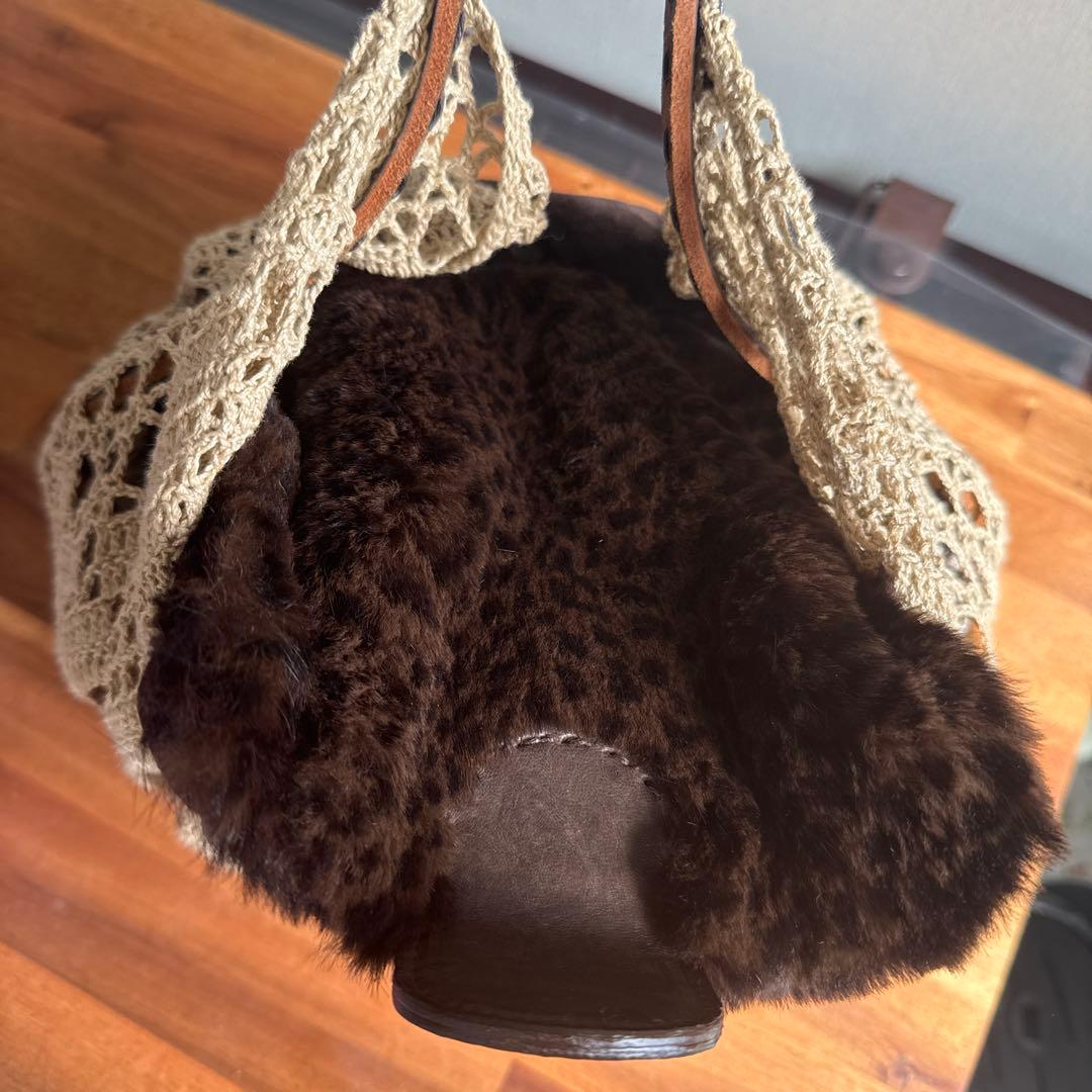 エバゴス ebagos レース　カゴバッグ