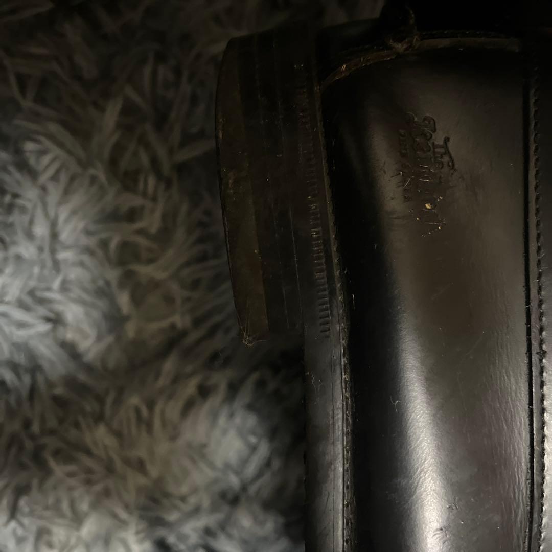 Kenford レザー ローファー ブラック/ホワイト