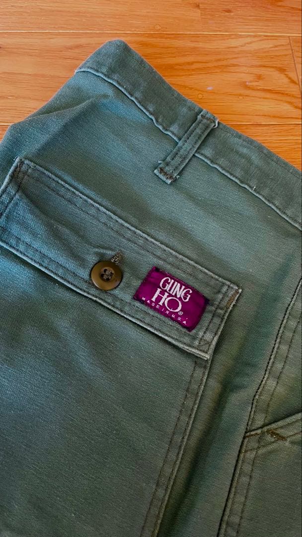 ★USA製GUNG HOガンホーベイカーパンツ ファティーグパンツ