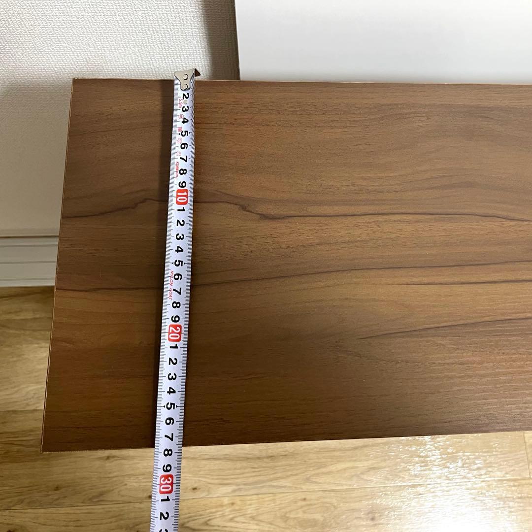 ニトリ　カラーボックス3段　ミドルブラウン　引き出し付き