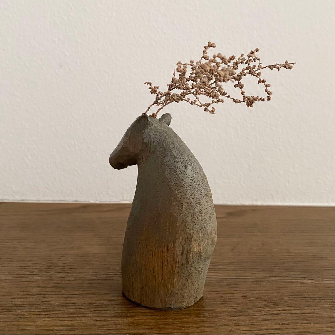 苔むす木工　オブジェ　シカ