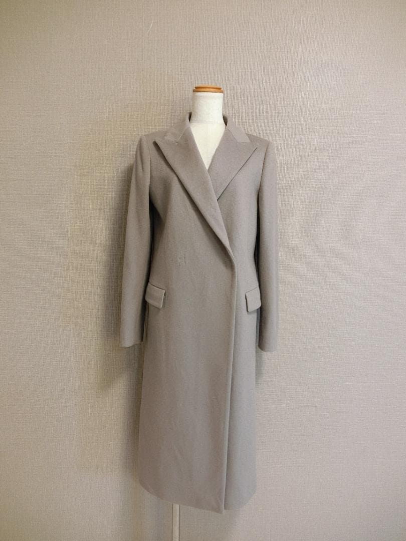 Silver バーニーズ　ロロピアーナ　チェスターコート　グレージュ　３８