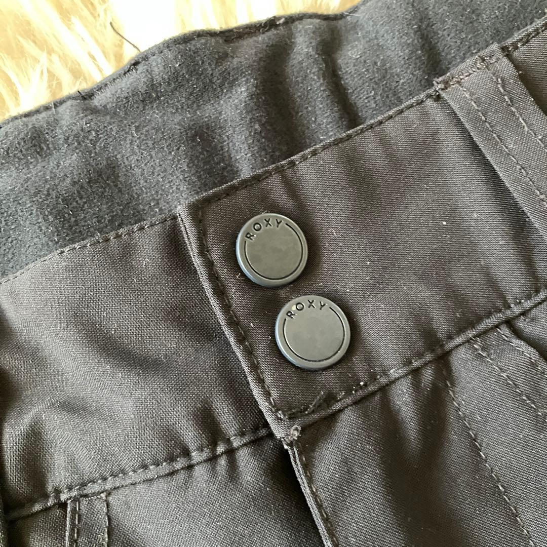 #10M✨ROXY✨スキーウェア パンツ レディースS ヒップロゴ ブラック