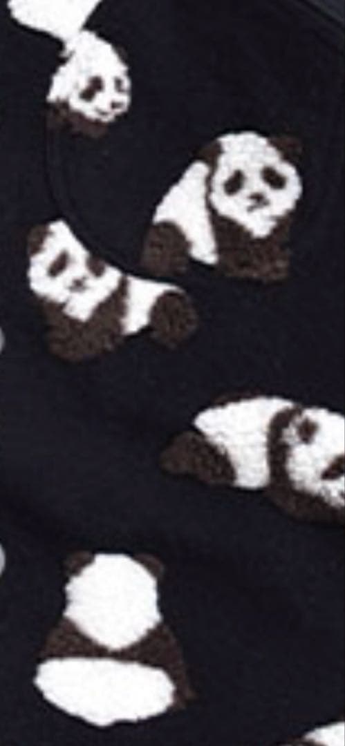 もぐコロパンダ柄 ジャガードボアカーディガン