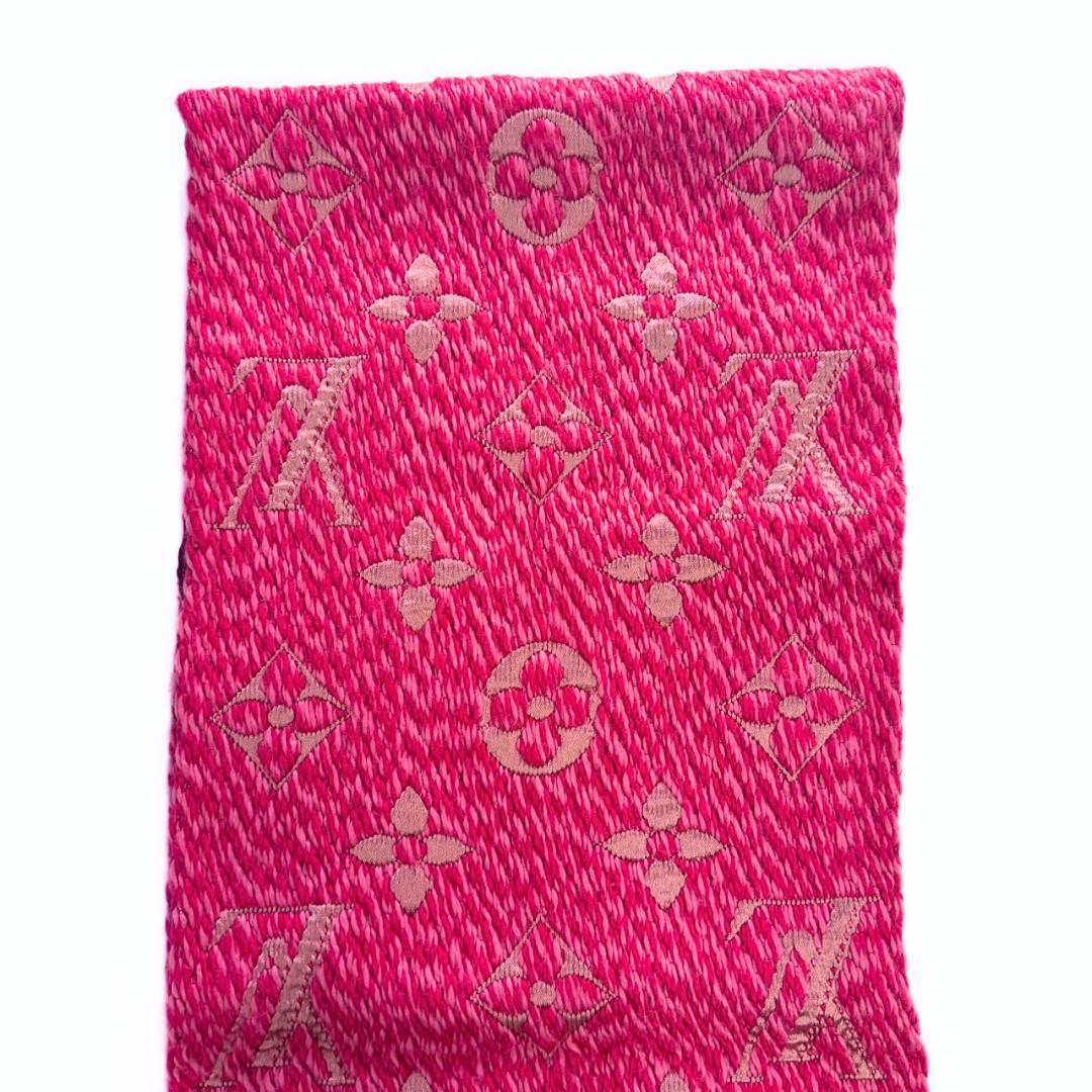 専用 ルイヴィトン エシャルプ・ロゴマニア マフラー ローズピンク M78706