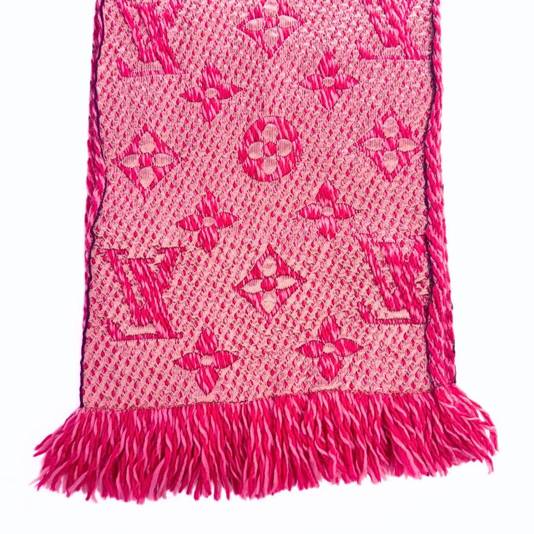 専用 ルイヴィトン エシャルプ・ロゴマニア マフラー ローズピンク M78706