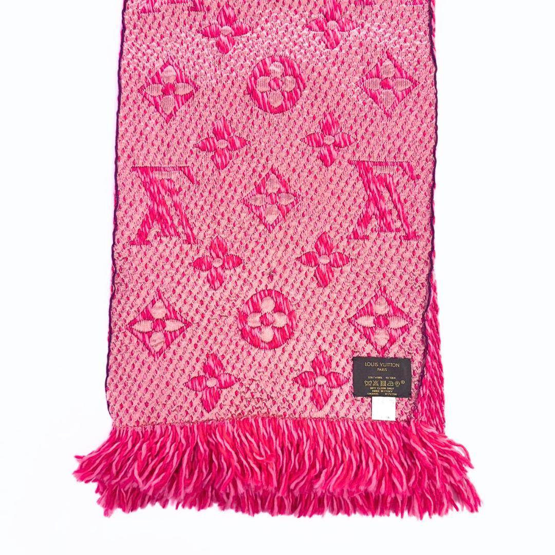 専用 ルイヴィトン エシャルプ・ロゴマニア マフラー ローズピンク M78706