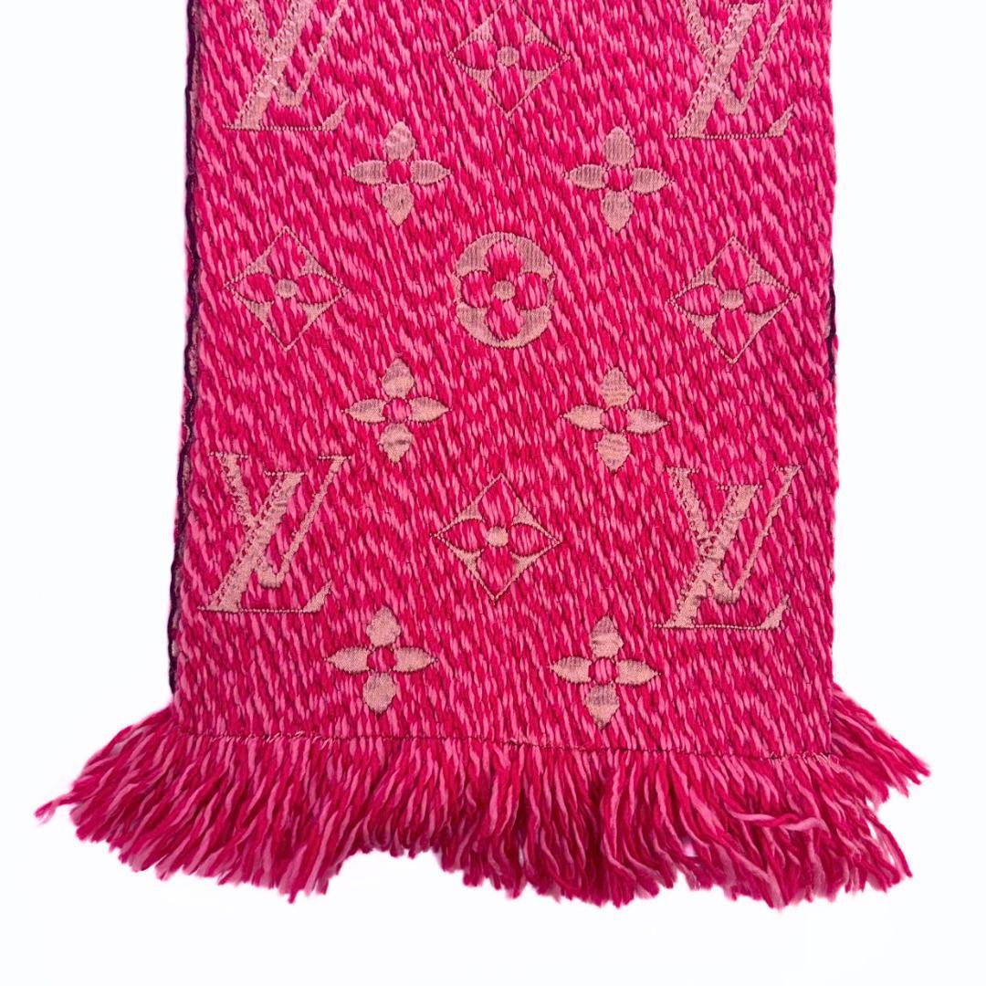 専用 ルイヴィトン エシャルプ・ロゴマニア マフラー ローズピンク M78706