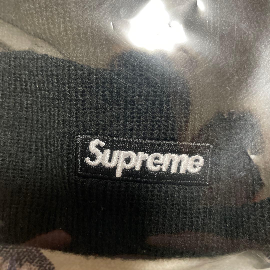 Supreme ニット帽 ピンクロゴ