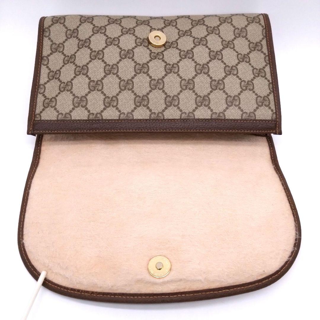 GUCCI クラッチバッグ GGスプリーム×シェリーライン 156・01・030